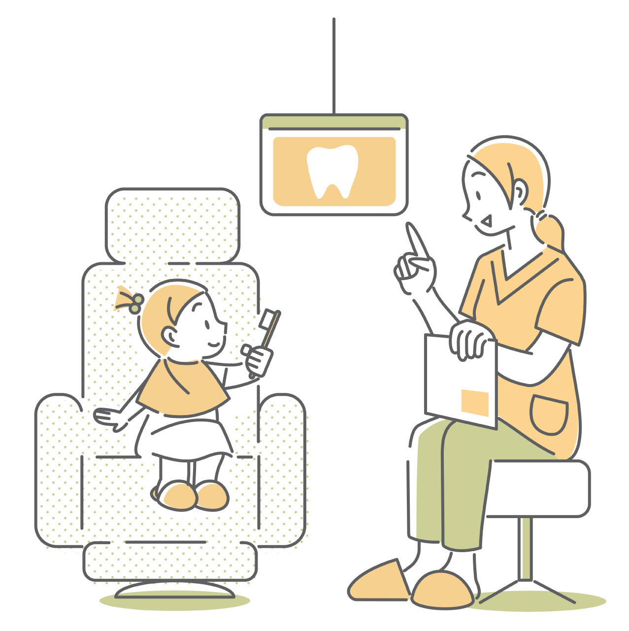 幼い子の歯科受診イメージ